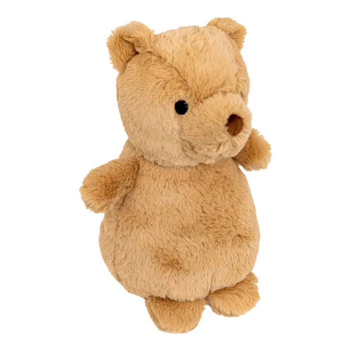 Veilleuse à pile multifonctions H.27cm peluche marron