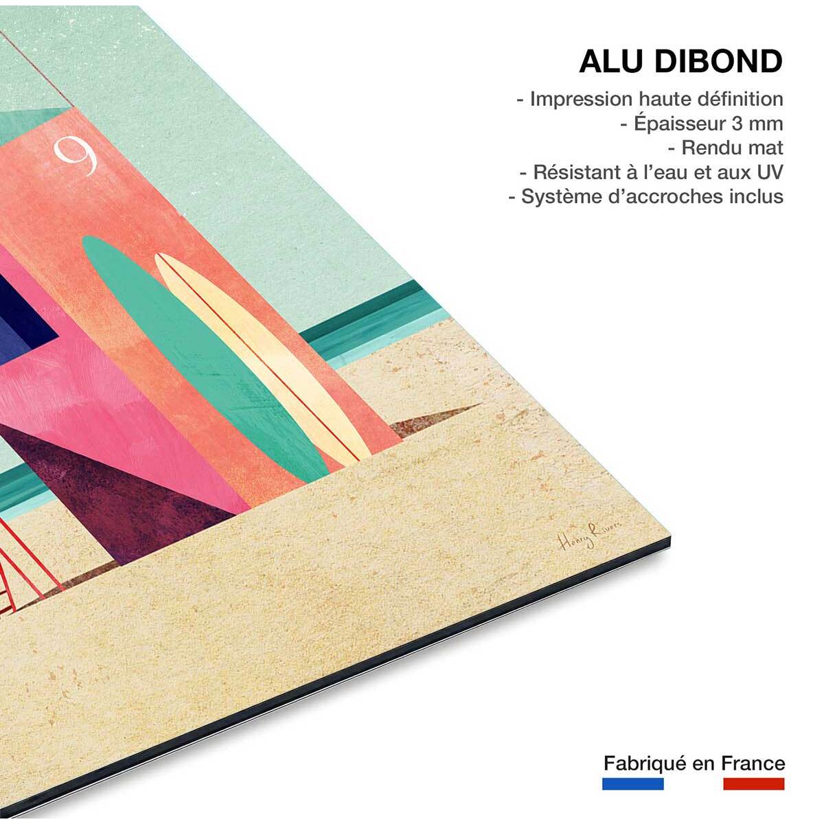 Tableau de la mer surf hut  Tableau alu Dibond