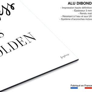 Tableau kindness is golden Tableau alu Dibond