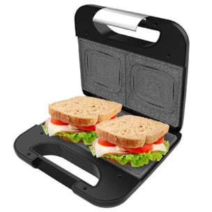 Sandwichera Rock'nToast Square +, 800W de Potencia, Placas cuadradas, Revestimie