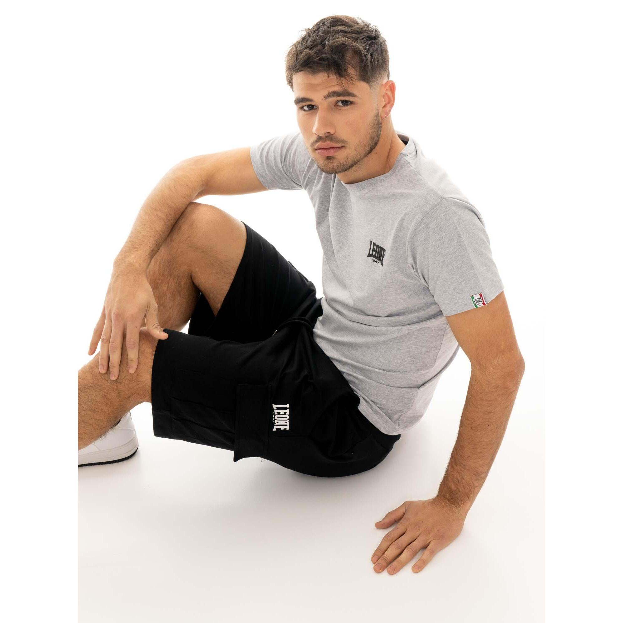 Pantaloncini cargo da uomo in twill elasticizzato Leone Easy