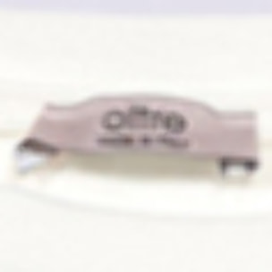 Oltre - Camiseta bimaterial de jersey de mezcla de algodón - Blanco