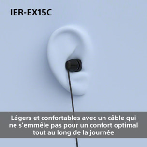 Ecouteurs SONY IER EX15C Noir