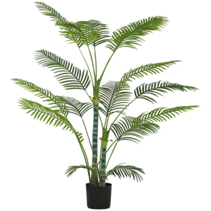 Planta Artificial Decorativa 170 cm Palmera Artificial con Maceta y Hojas para Interior Hogar Salón Oficina Verde