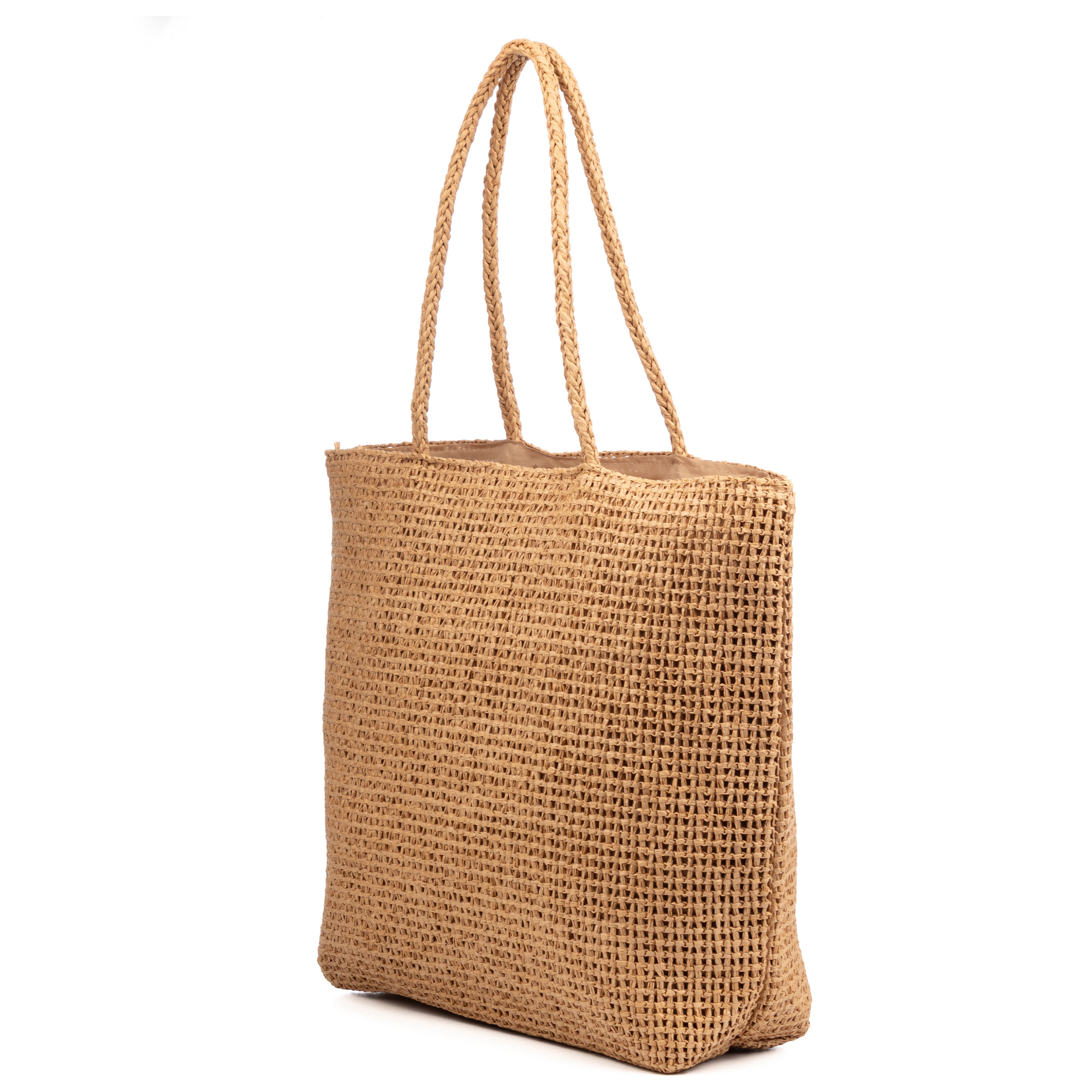 Bergeggi Bolso shopper Mujer. Fabricado en paja trenzada diseño "Summer"