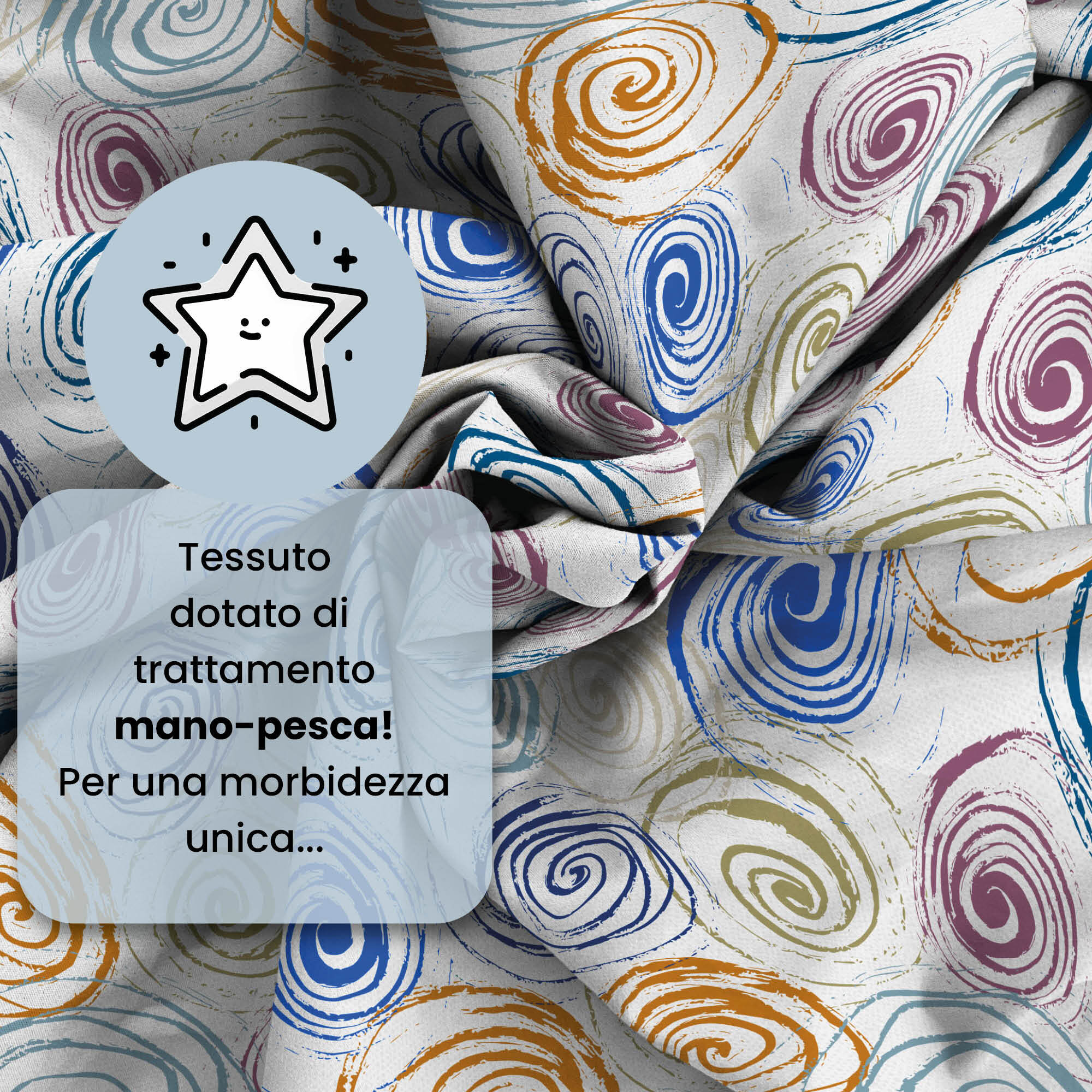 COMPLETO LETTO FASHION MADE IN ITALY MICROFIBRA-SPIRALS PIAZZA E MEZZA