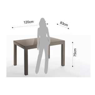 Tomasucci table extensible LONG - TORTORA Marron