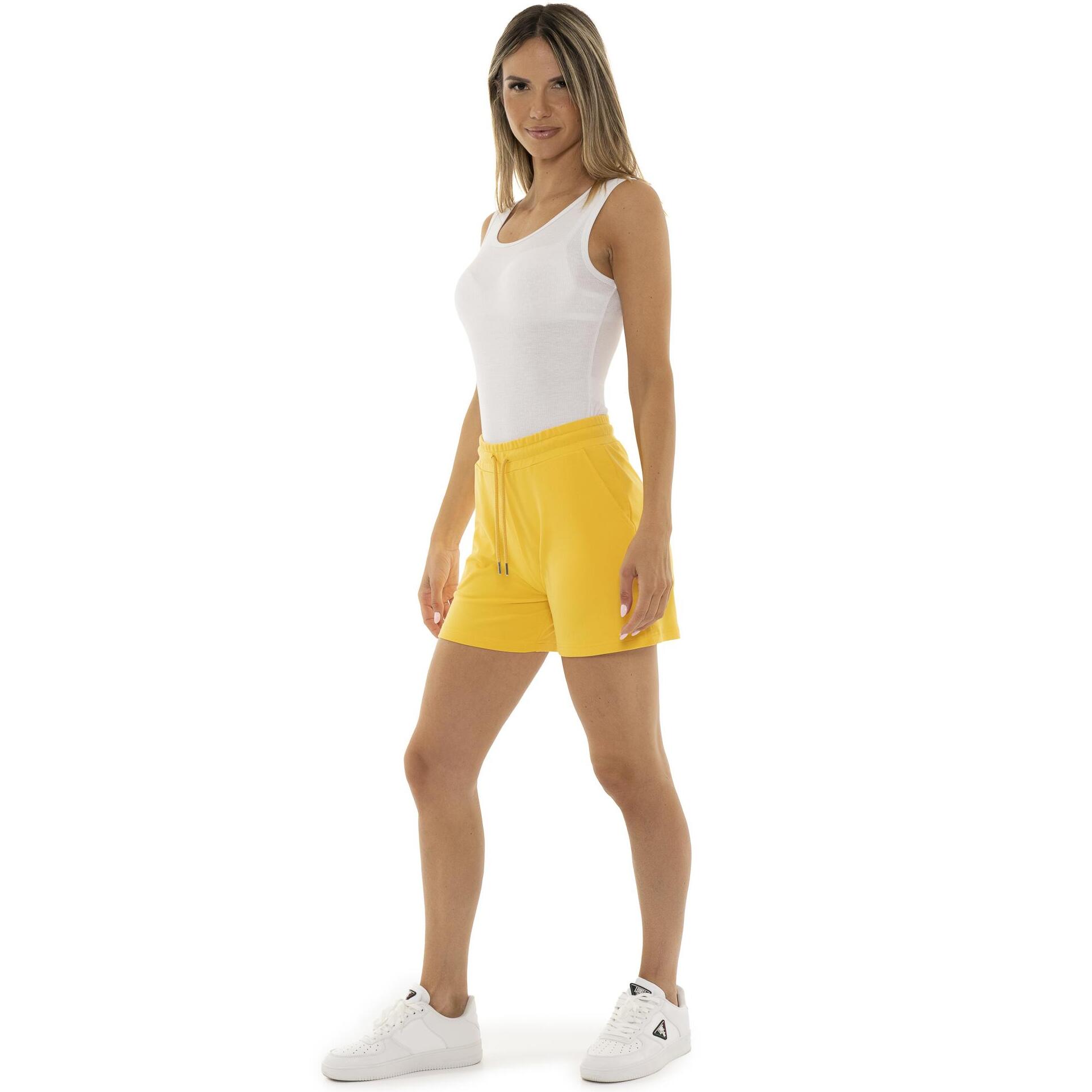Pantaloncini da donna in cotone elasticizzato Leone Basic
