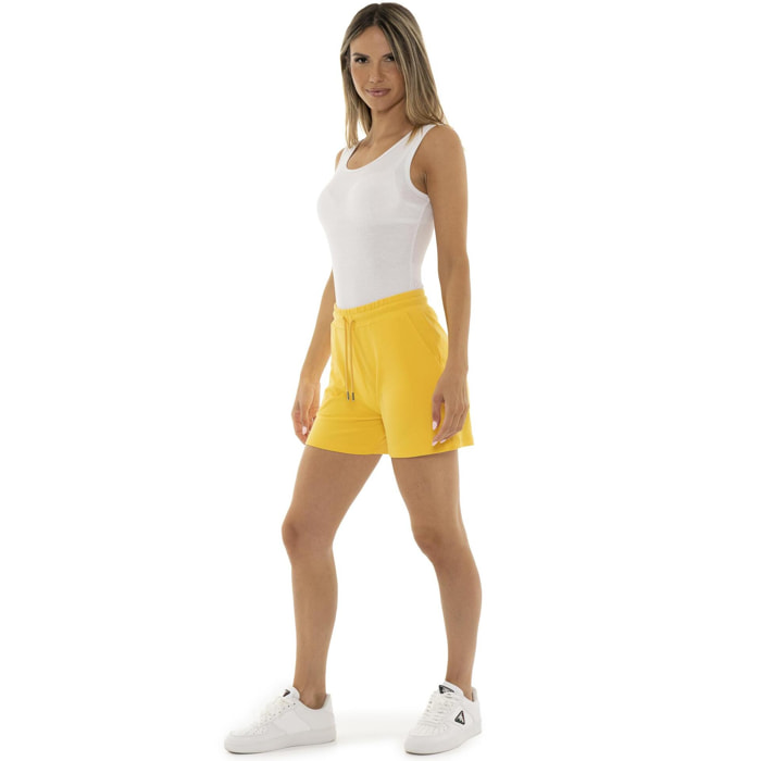 Pantaloncini da donna in cotone elasticizzato Leone Basic