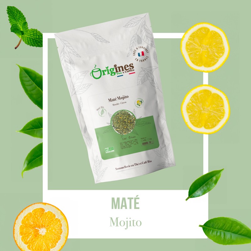 Maté Mojito - Maté Bio menthe citron - Sachet 100g