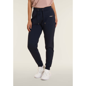 Pantaloni con polsino in costina e coulisse