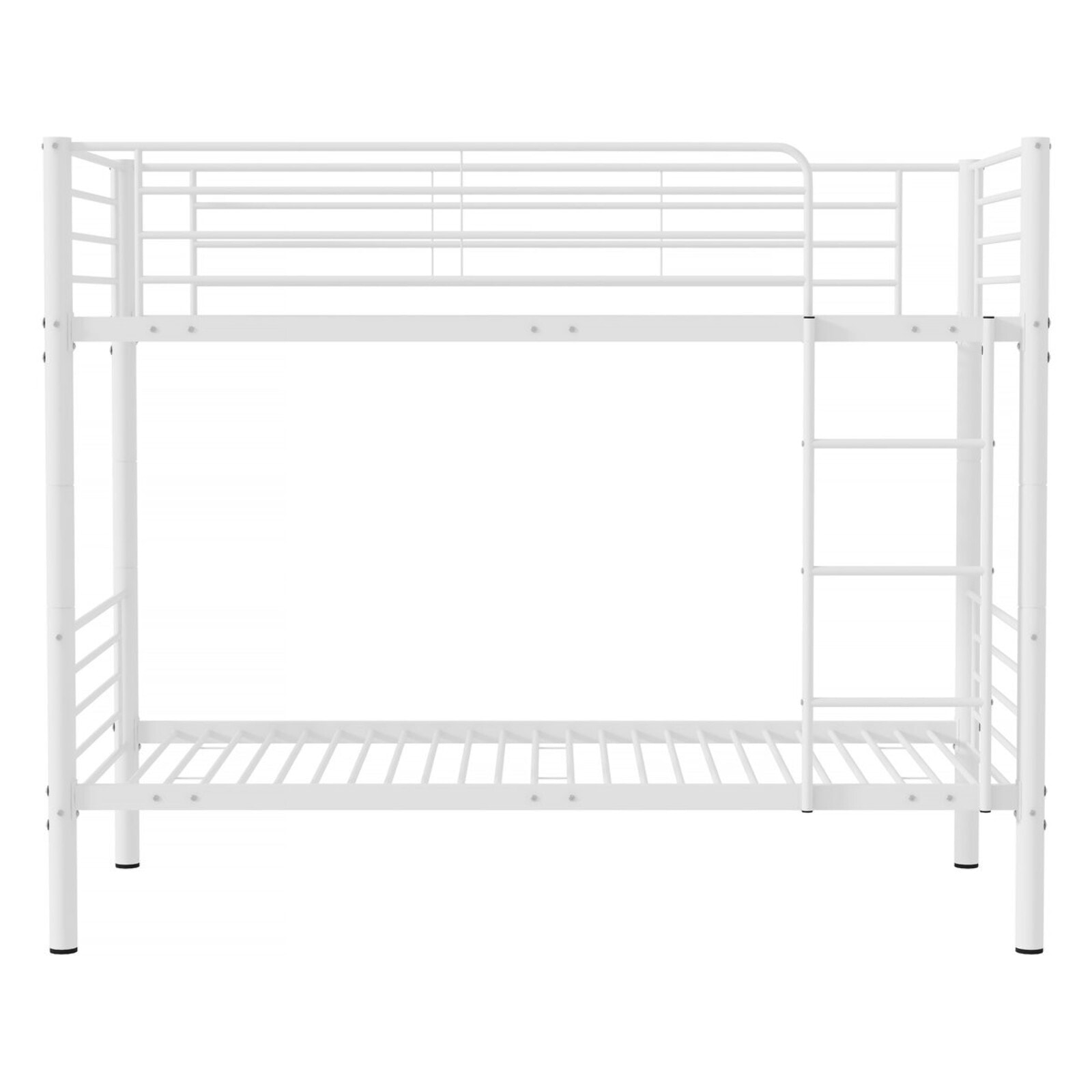 Lit superposé "ADAM" -  90 x 190 cm - Métal - Blanc