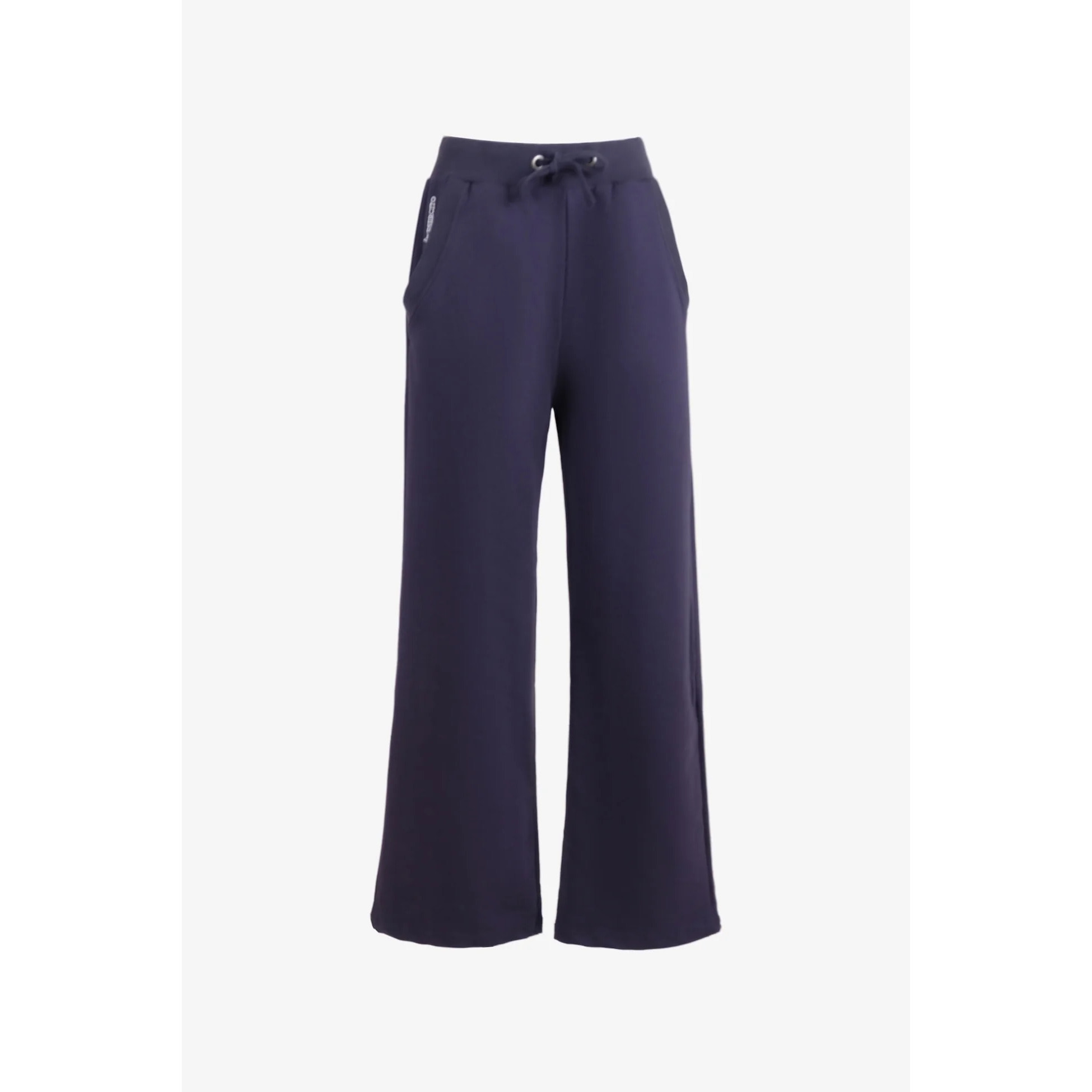Pantaloni Esercito jogger wide leg blu donna