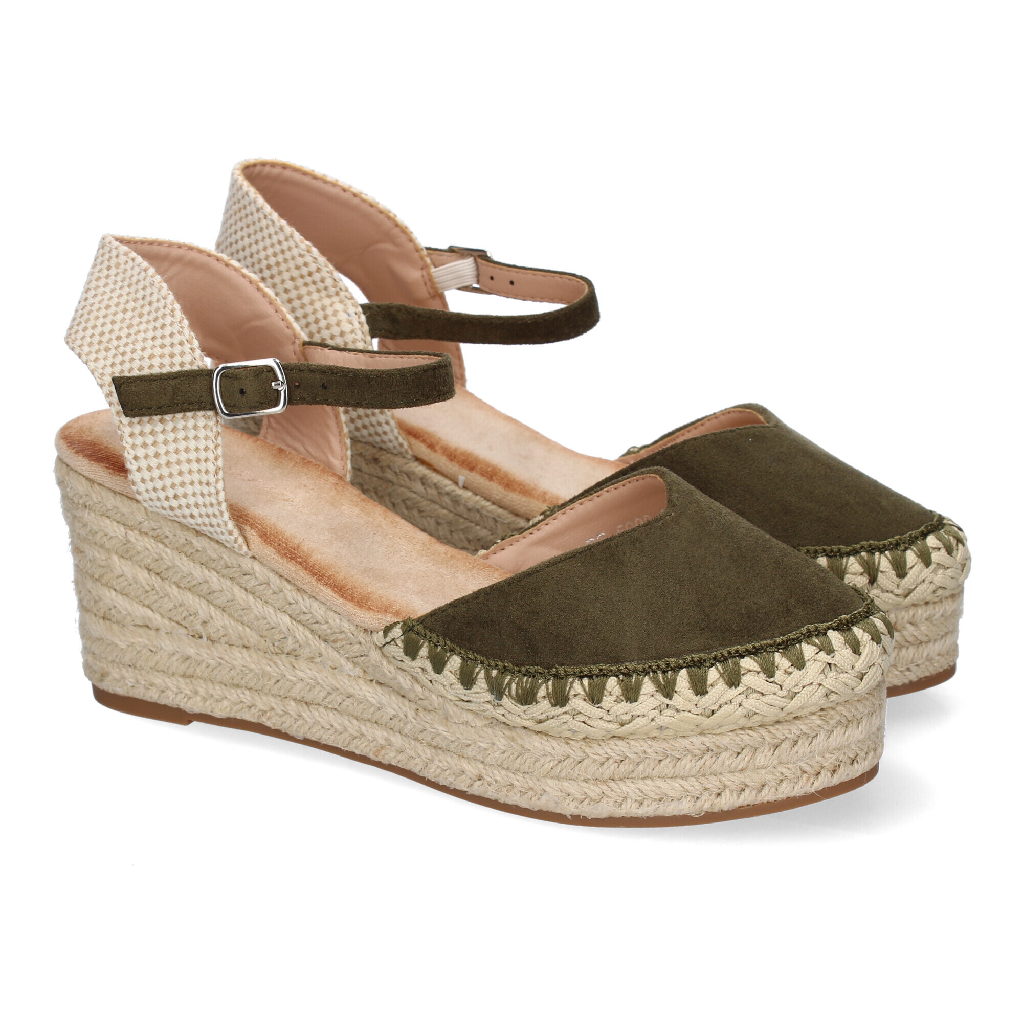 Sandalia de Cuña de Yute para Mujer, Comodas y Elegantes con Detalles Trenzados