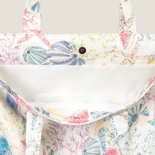 Bolso de playa con estampado marino Conchana color varios 100% Algodón