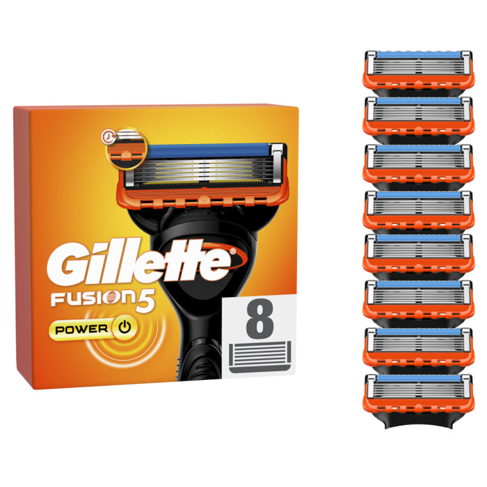 8 Lames Fusion5 Power - Gillette