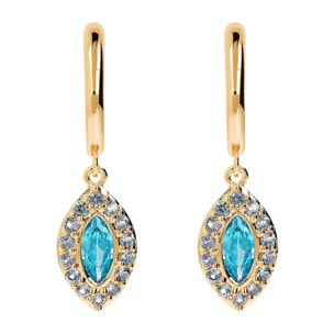 Orecchini Pendenti Marquise Golden con Cubic Zirconia Gialle