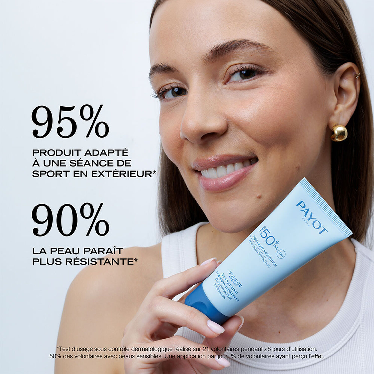 Source Hydra + - Soin Hydratant 3en1 Protection Quotidienne SPF 50+ 50ml