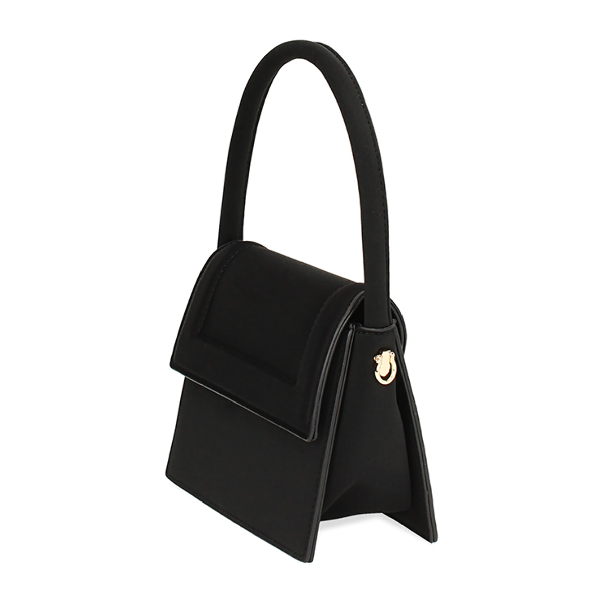 Mini bag donna nera in tessuto