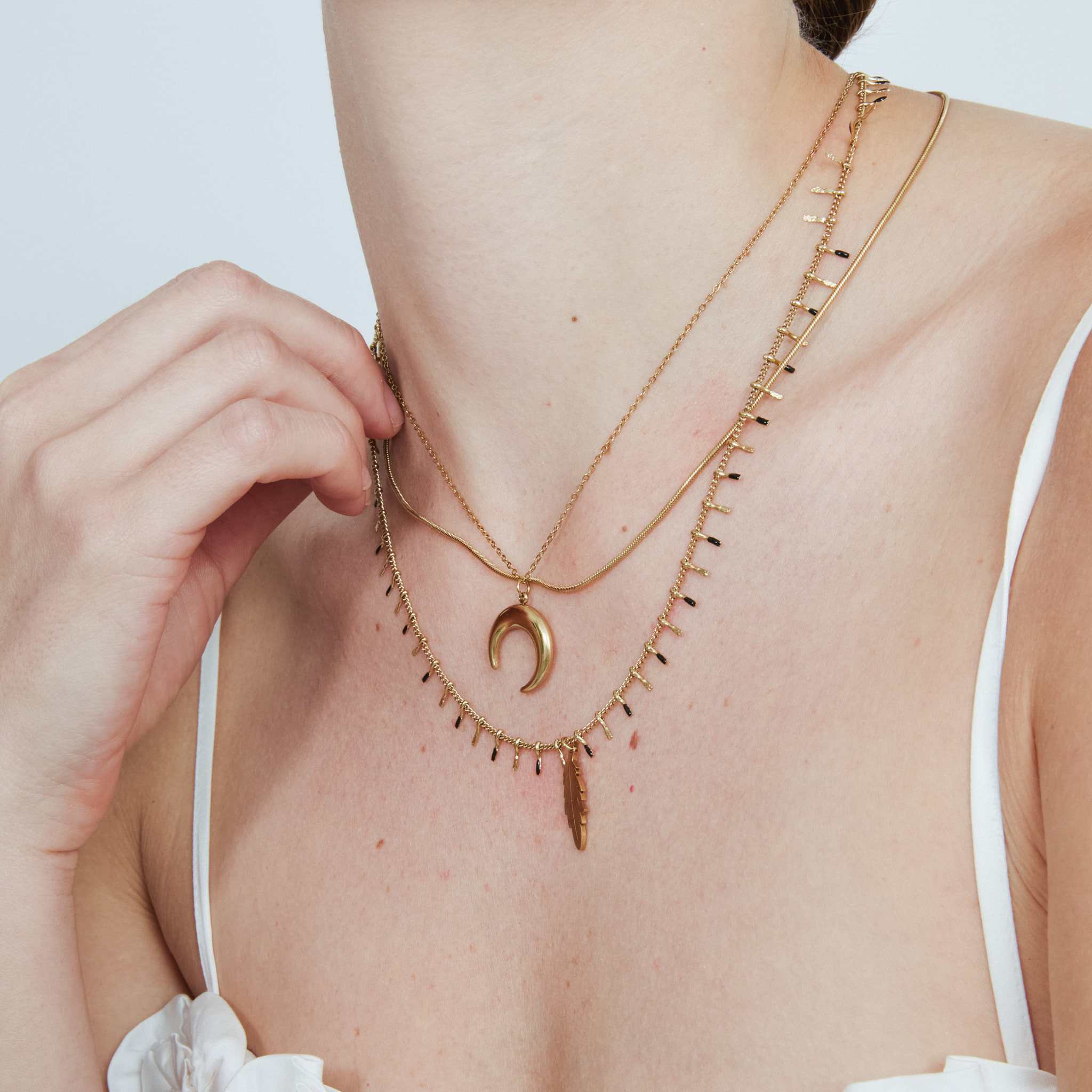 Collar Rayver acabado oro amarillo 18k