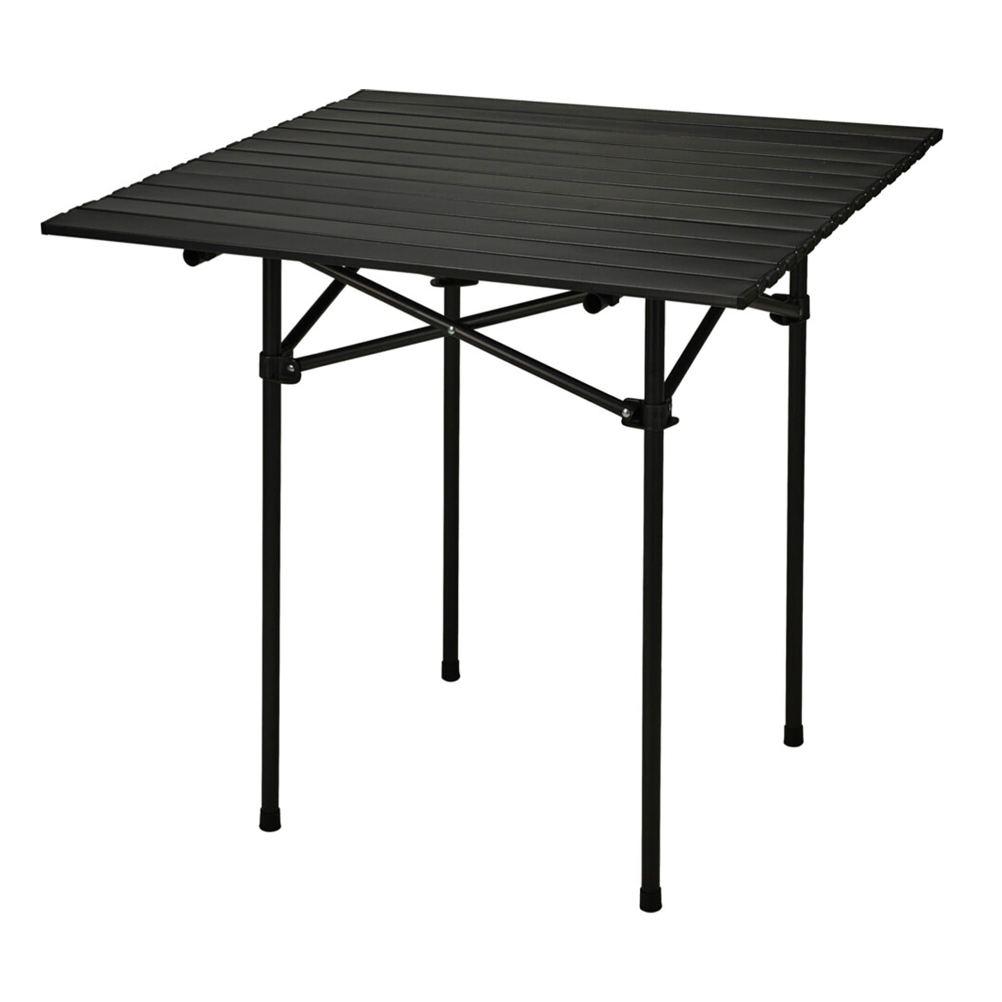 Well Home Mesa Plegable en Metal color Negro 70x70x69cm