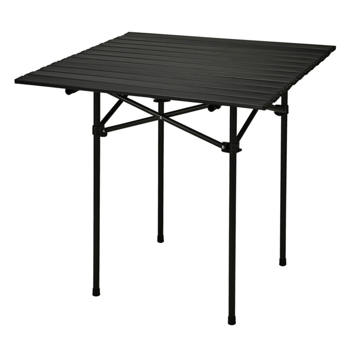 Well Home Mesa Plegable en Metal color Negro 70x70x69cm