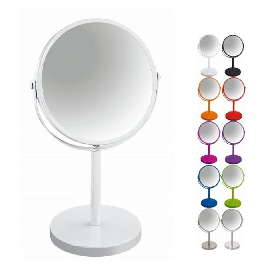 Miroir grossissant sur pied Acier SYDNEY Blanc Spirella