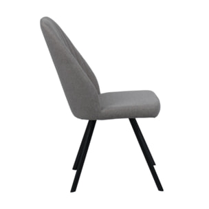 Chaise aux fines coutures apparentes - LOOPY