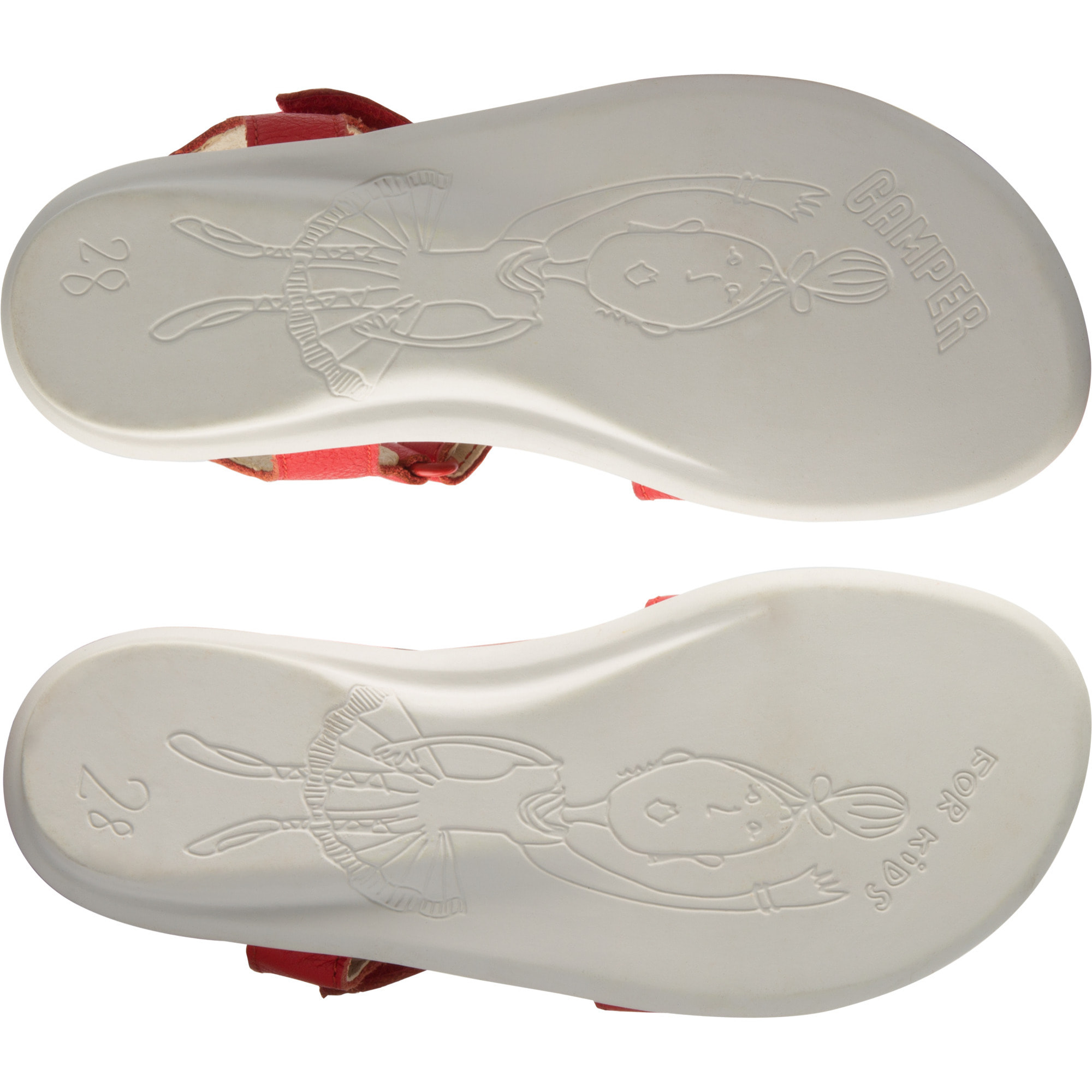 CAMPER Right - Sandali Bambina Rosso