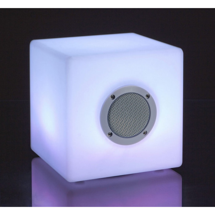 Lampada CUBO a LED con speaker 20x20 cm