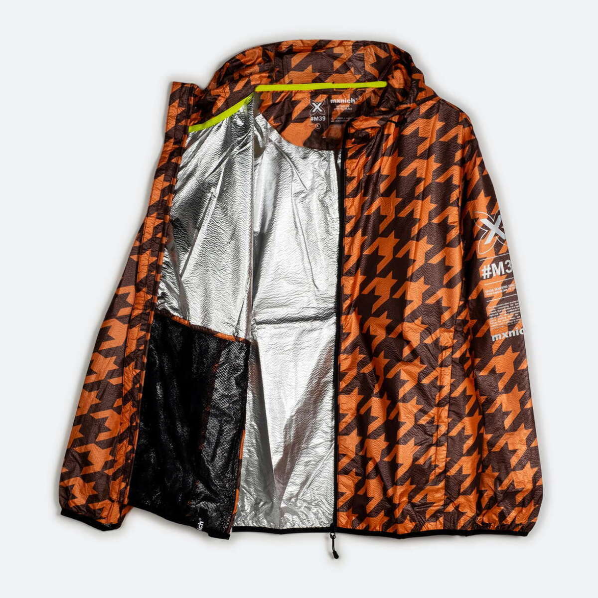 Cortavientos MUNICH flash streetwear de nylon naranja