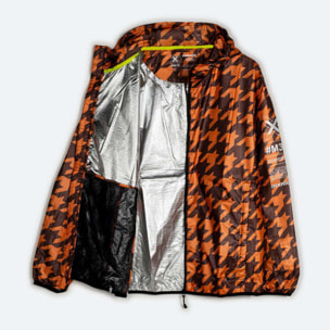 Cortavientos MUNICH flash streetwear de nylon naranja