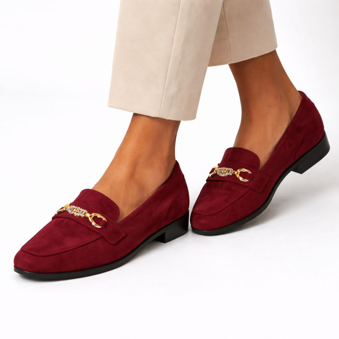 Mocassini con accessorio - tacco 1,0 cm