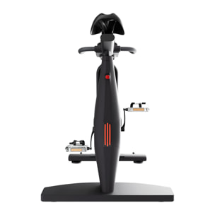Aliena 2400 - Spin Bike Cyclette da Corsa con Volano 24 Kg Resistenza Elettrica con Display e Porta Tablet Nera