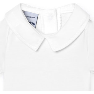Body bebé manga corta cuello polo