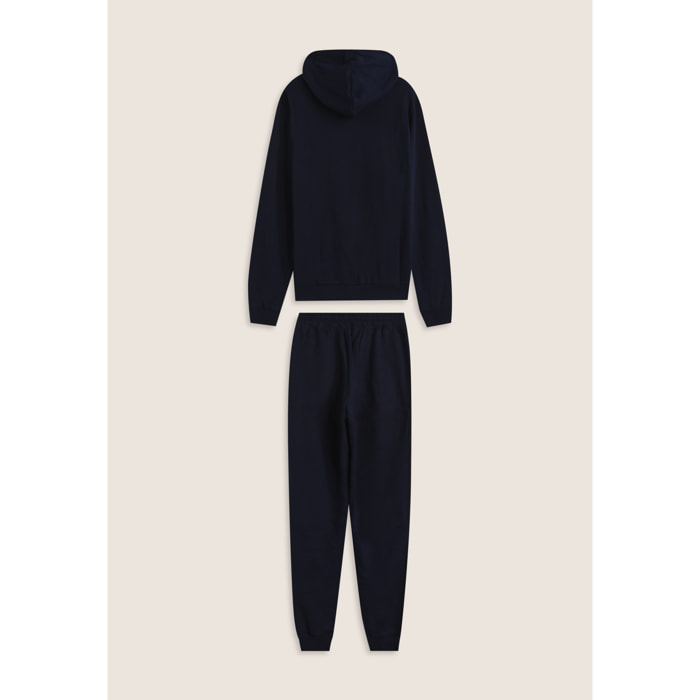 Tuta uomo in cotone con felpa cappuccio