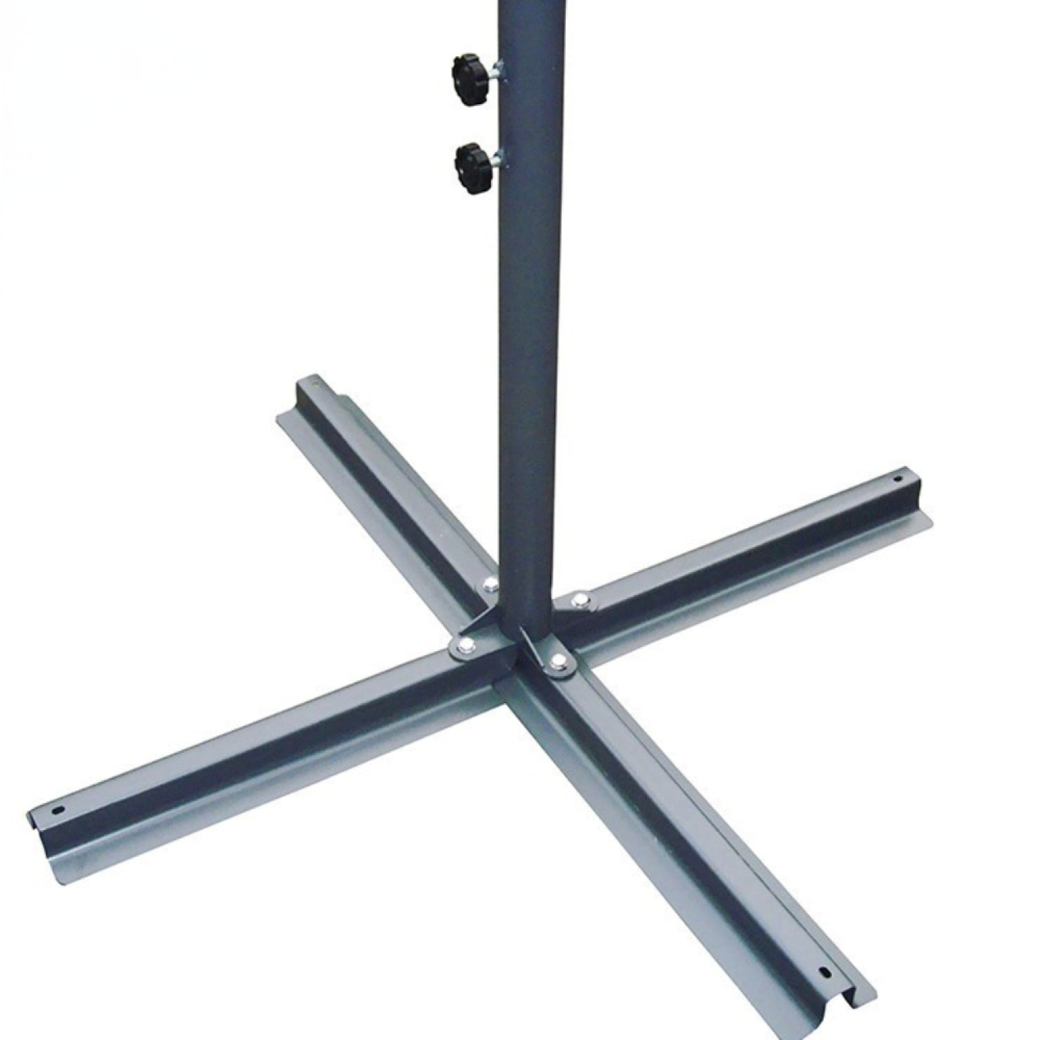 Parasol Néon LED déporté 3x3m gris DAVAGNA