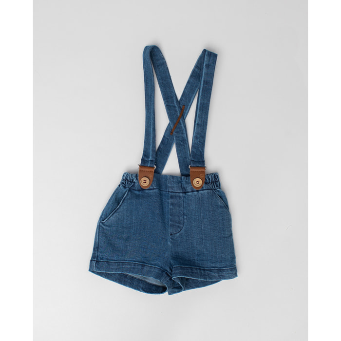 BERMUDAS DENIM CON TIRANTES DESMONTBLES