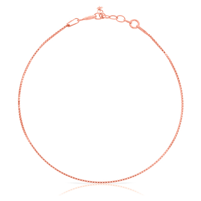 Pulsera de hilos de Plata de Ley 925 con catenado veneciano