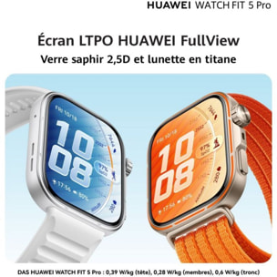 Montre connectée HUAWEI Pack Watch FIT 5 PRO orange+Freebuds SE4