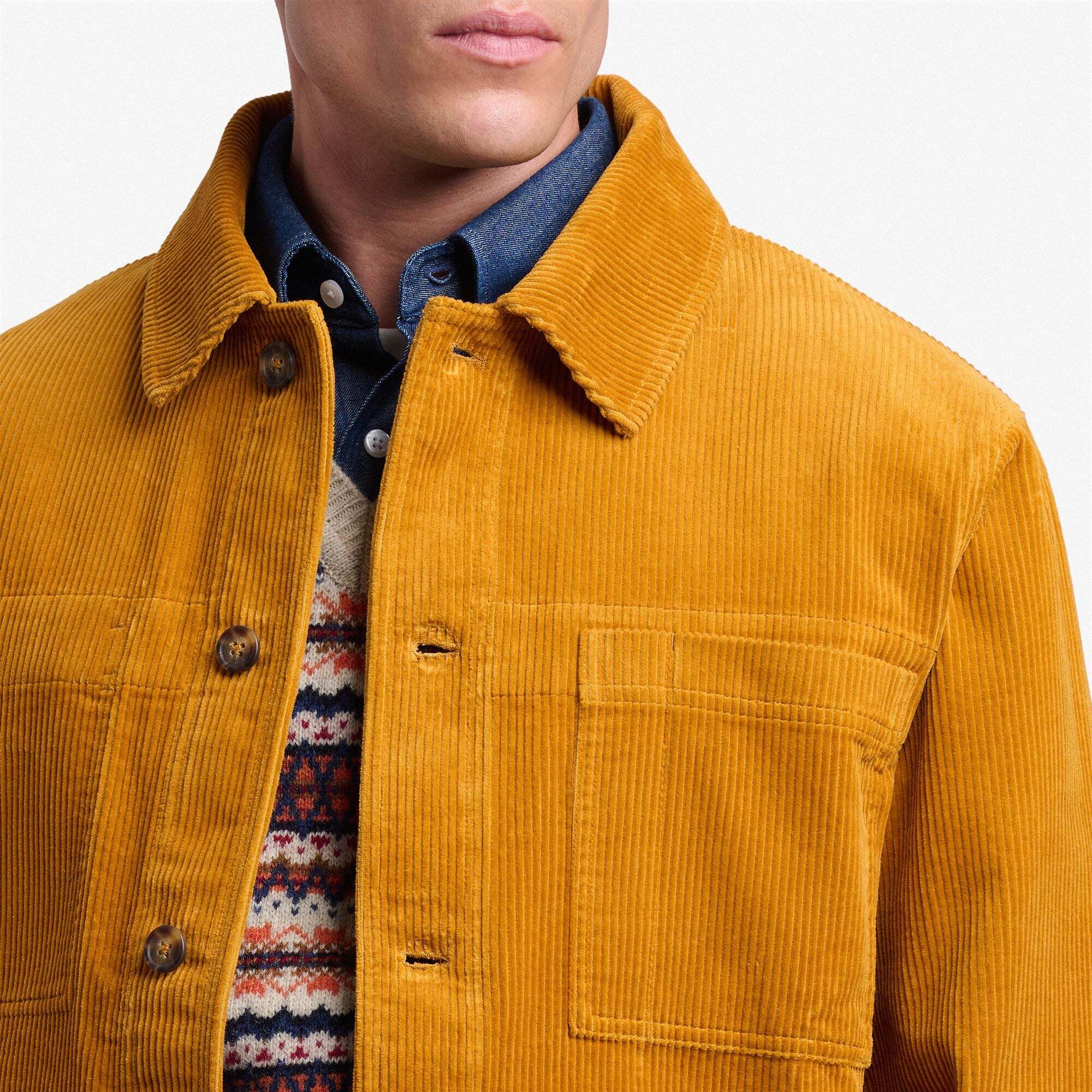 Sebago - Giacche Uomo Donna Giallo - Dorr Corduroy