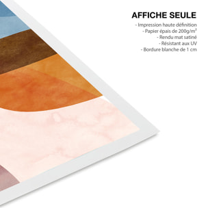 Affiche Courbe organique Affiche seule