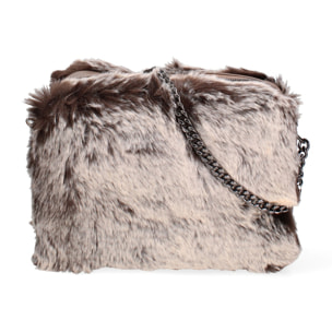 Borsa a spalla donna - Modello Ambre - Vera pelle - 18.5 x 22.0 x 10.0 cm
