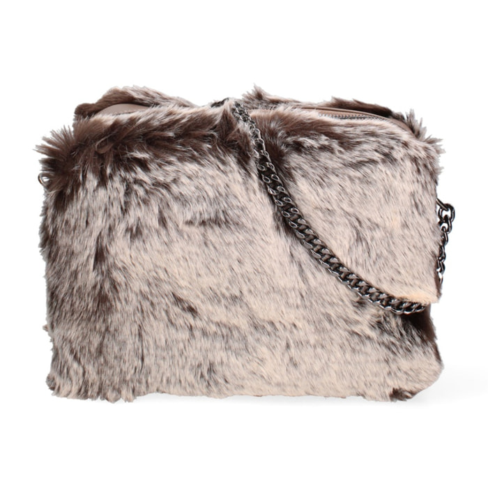 Borsa a spalla donna - Modello Ambre - Vera pelle - 18.5 x 22.0 x 10.0 cm