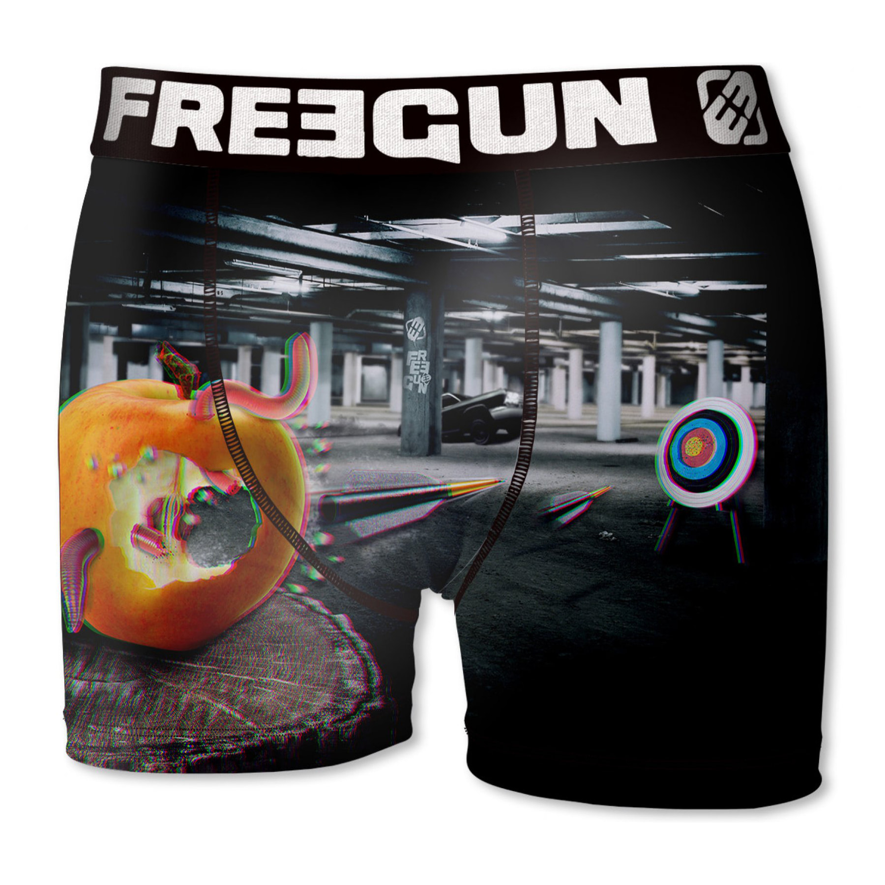 calzoncillo boxer freegun color negro para niño apple tell