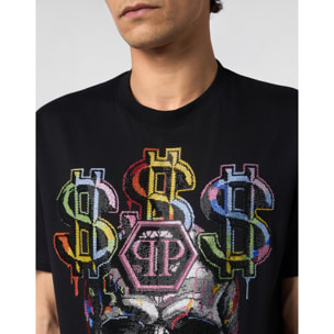 PHILIPP PLEIN Camiseta de cuello redondo y manga corta SKULL