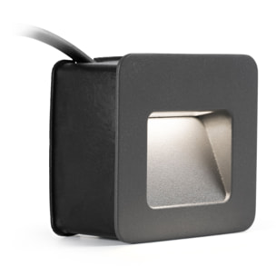 NASE SQ Lampe encastable gris foncé