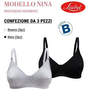 3 Reggiseni Donna LIABEL Art. Nina Coppa B