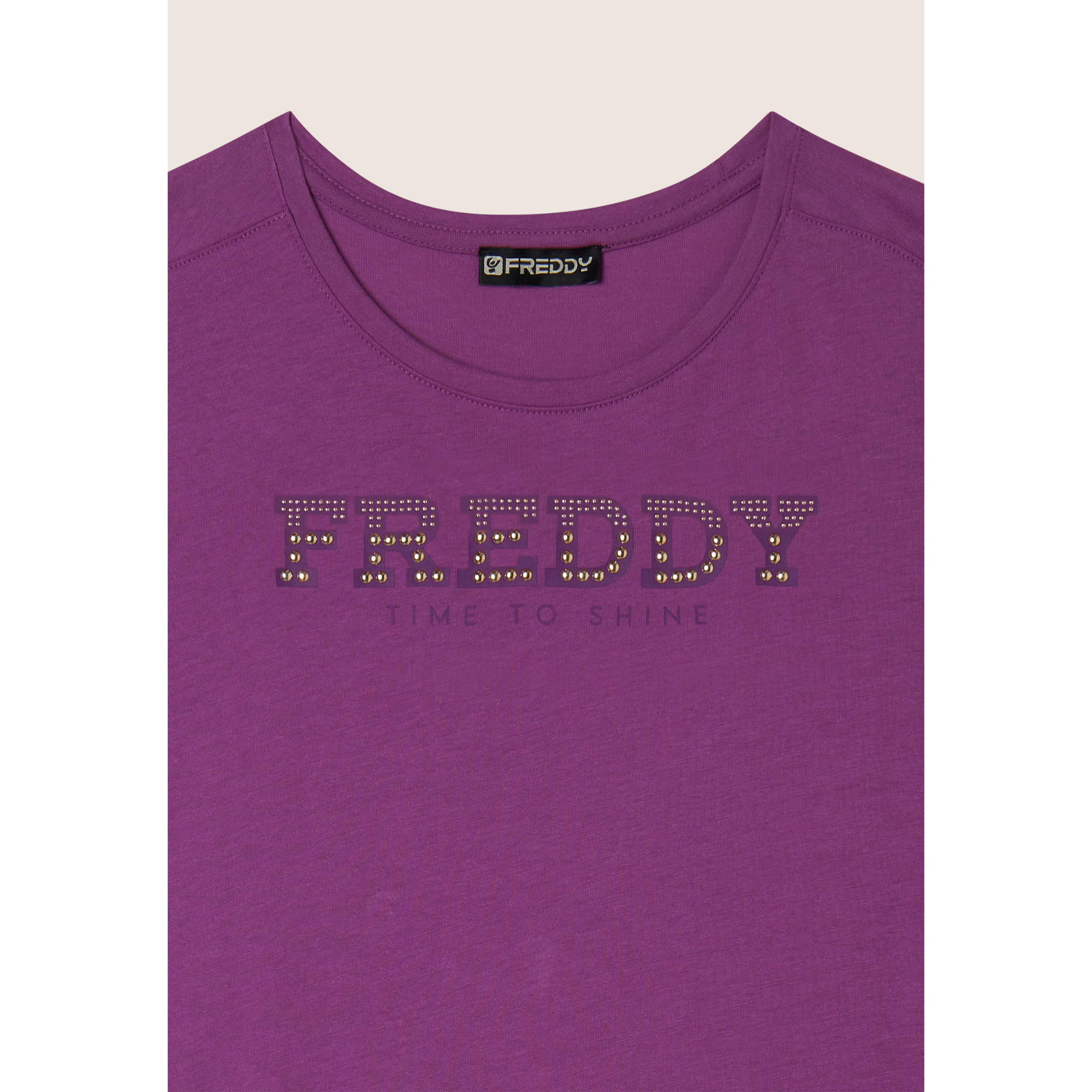 Vestito in jersey con perline dorate