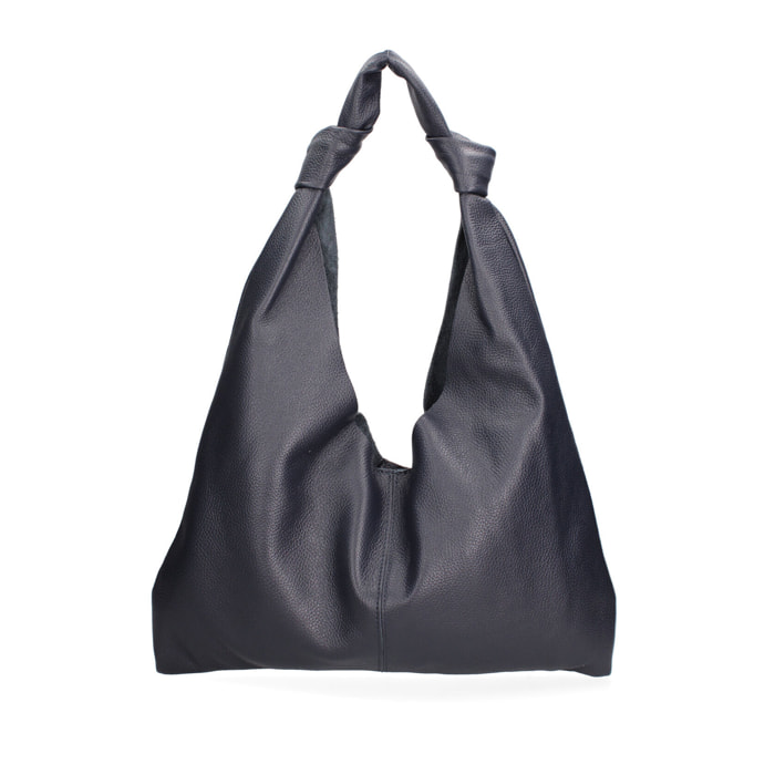 Borsa a spalla da donna In Vera pelle Made in Italy 40x42x2 cm